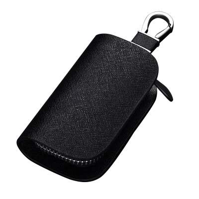 Leather Car Key Case Universal Keychain for BMW Mercedes Audi VW Bentley Toyota Honda Hyundai MG Key Cover Protector Accessories