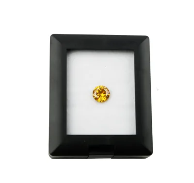 Exquisite Black Acrylic Loose Diamond Organization Container Gem Storage showcase Gemstone Display Box with Built in Stand
