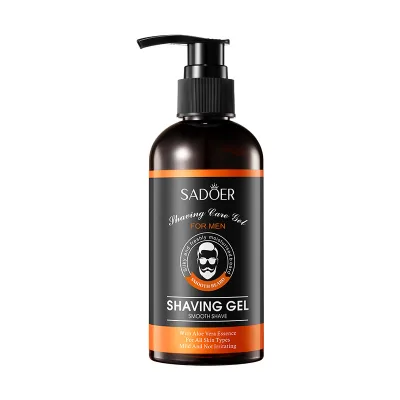 OEM Custom Private Label Organic Natural Shaving Gel for Men Beard Moisturizing Reduce Rash Shaving Gel