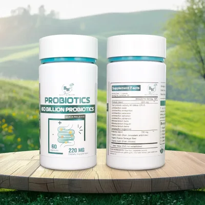 OEM/ODM Premium Probiotic Capsules for Adults Supporting Digestive Health Wellness Two Pieces Daily