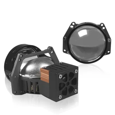 New 3-Inch High-Lumen LED Headlights 180W Three Lamp Cup Bifocal Lens Super Heat Rejection Bi LED Projector Lens