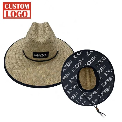 Summer Handmade Straw Sun Hats Children Kids Straw Hats Custom Adult Straw Hat