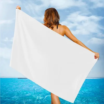 Custom logo Quick Dry Sand Proof Recycled Towel Microfiber Print Swimming Beach Towel Repreve Towel