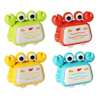 Customized Funny Wind-Up Crab Toy Interactive Educational Crawling Crab Clockwork Toy for Kids 3+ Birthday Party Favors