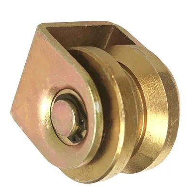 High quality competitive factory price China manufacturer galvanized steel heavy duty sliding gate roller with double bearings