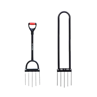 Heavy-Duty Manual Hand Tiller Twist Tiller Soil Ripper Raised Bed Garden and Flower Box Claw Weeder Cultivator Aeration Tool