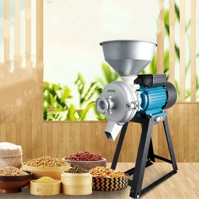 Newly Designed Dry Wet Dual Purpose Corn Flour Milling Machine Small Multi Function Best Quality Grain Rice Corn Grinder