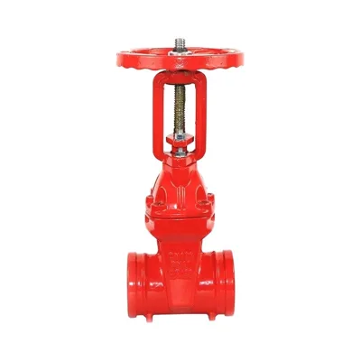 Groove rising stem soft seal gate valve