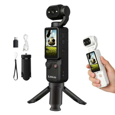 High Definition Handheld Vlog Camera Ultra Clear HD Screen Rotating Lens Camera USB Transfer Pocket Gimbal Camera for Daily Life