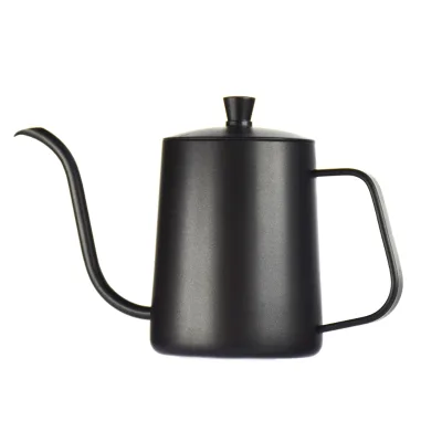 600 ml Stainless Steel Pour Over Travel Kettle Barista-Style Coffee Tea Pot with Gooseneck Espresso Maker for Home Office Use