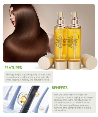Private Label OEM Premium Hair Oil Natural Castor Jojoba Argan Hair Oil Restore Repairs and Detangles Hair Oil