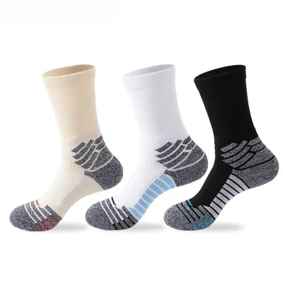 Men's Professional Basketball Training Socks High-Crew Top Long-Tube Comprehensive Practical Sports Towel Bottom