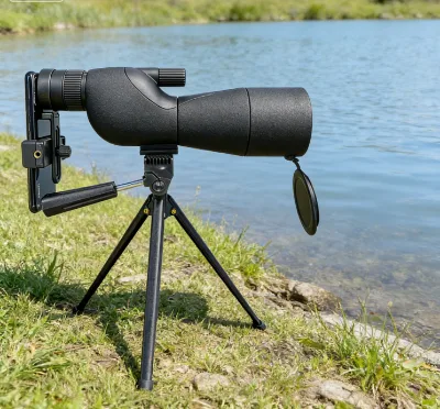 Wholesale 25-75x60 Spotting Scope Zoom Telescope With Tripod Phone Adapter for Bird Watching Wildlife Observation OEM Supply