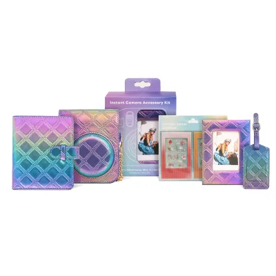 Fuji Mini 11/12 Accessories Kit Instax Camera Bag with Photo Frame Album Stickers Boarding Pass