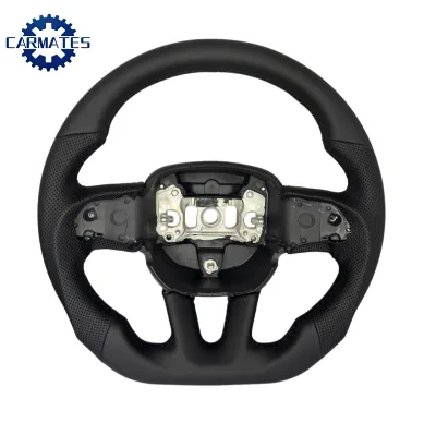 Forged Carbon Fiber Steering Wheel Perforated Leather for Dodge Challenger Charger SRT Hellcat 2015-2024 Racing Modification