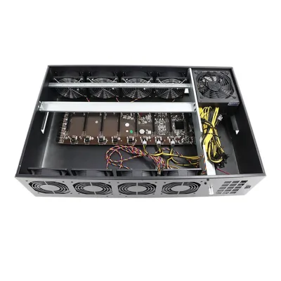 B85 Motherboard case Professional Computer case Eight Card In-line Motherboard with Graphics Card Chassis