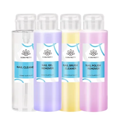 BORN PRETTY Professional 500ml Nail Art Cleaning Solution Nail Gel Remover Nail Cleaner Liquid