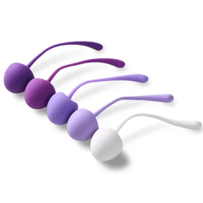 Cherry Shape Set of 5 Kegel Weighted Exercise Balls for Pelvic Floor Tightening Strengthen