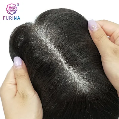 Indian Remy Human Hair Toupee Cheap Women 7*10cm Human Hair Replacement Toupees for Women