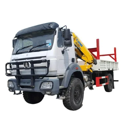 High Quality 4*2 Dump Truck with Crane Truck Mounted with Crane Telescoping Boom Mobile Crane for Sale