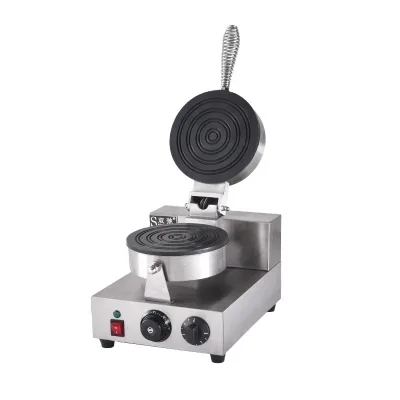 Single Head Waffle Cone Machine Electric Heating Crispy Maker Commercial Waffle Maker Machine Snack Machines High Power Large