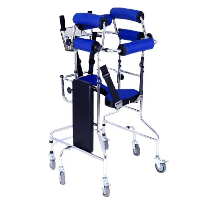 Adult Foldable Walker Rollator Elderly & Disabled Accessible Celebrah Palsy Patients Stand Walking Rollator