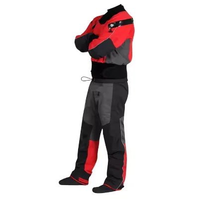 2022 Custom Design Men Sport Kayak Dry Suits Breathable Back Zip Sailing Waterproof Suit With Reflective Stripe Sailing Clothes