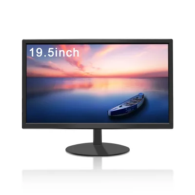 Cheap Straight Panel  Display Screen 19.5 Inch Computer Display 1600*900 NTSC 12V/2.5A 75HZ Monitor VGA DC for Security System