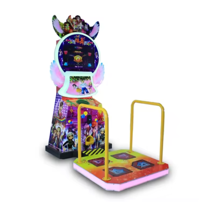 Source Factory Metal English Amusement Children Consoles Dancing Coin Operated Kids Arcade Game Dance Machine for Games Center
