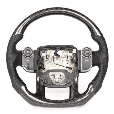 Real Carbon Fiber Steering Wheel Fit for Range Rover Sport Steering Wheel Carbon Fiber