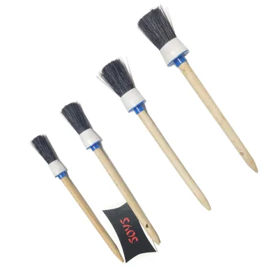Car Body Kits pp Bristle Cleaning Brush with Car Wooden Handle