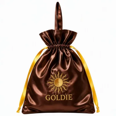 Luxury Custom Large Satin Drawstring Jewelry Case Bag Keepsake Travel Storage Organizer for Cosmetic Souvenir Packaging
