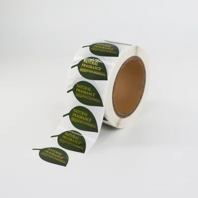 Scratch Resistant Waterproof Transparent Gold Foil Label Custom Printed Hot Stamping Die Cut Sticker for Gift Box