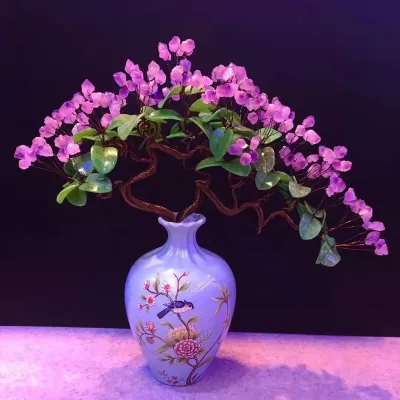 Crystal Tree Amethyst Tree Feng Shui Decor Spiritual Gift Mindful Decor Gift Meditation Crystal Tree Bonsai Gemstone Large