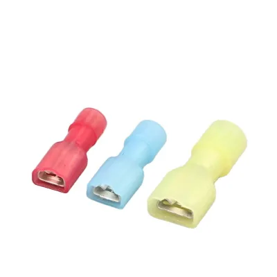 Premium FDFN Insulated Crimp Terminal Brass Contacts Nylon Housing 22-10 AWG 10-24A for Electrical Equipment Wiring Connection