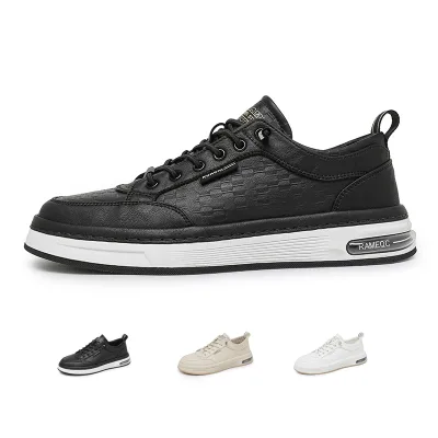 Custom logo Men's Casual Shoes Black Slip on Spring Autumn Man Skateboarding Shoe OEM Men Shoes Sneaker