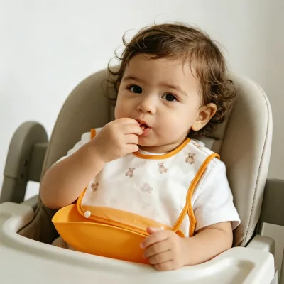 Wholesale Custom-made Baby Feeding Patterns 100%Polyester Waterproof Baby Bib Fastness