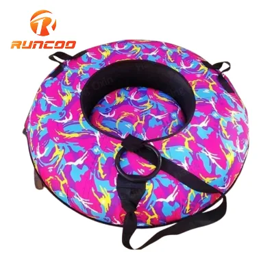Hot-selling Rubber Snow Tube Custom Heavy Duty Hard Bottom Inflatable Snow Water Tube for Adults