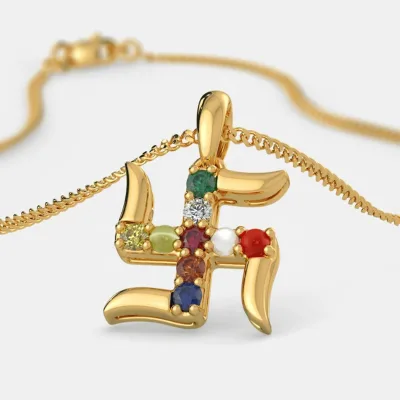 2019 New Design India Style 14K Gold Plated 925 Sterling Silver Cross Pendant Multi Color Pendant
