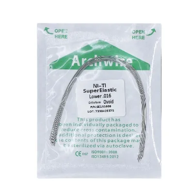 Denrum Dental Supper Elastic Orthodontic SS Niti Arch Wires for Ortho Brackets