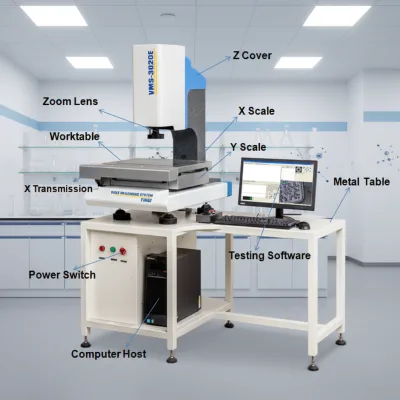 YIHUI VMS-4030E Uncompromising Precision High Accuracy CNC Video Measurement System Steel Granite Construction 12-Month Warranty