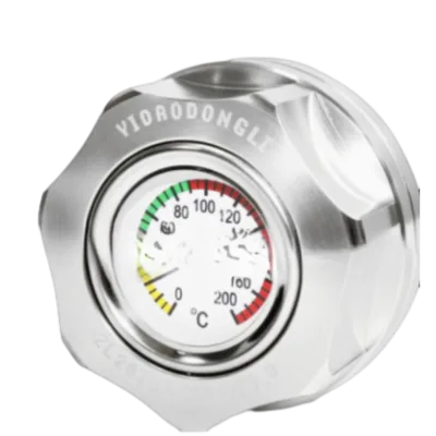 Reliable Silver M32x1.5 30mm Engine Heat Indicator Precision Display Motorcycle Oil Temperature Gauge