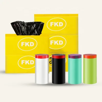 Recycling Tear-free Household Kitchen Trash Bags Drawstring Garbage Bags for Trash Can Garbage Bin Recyclable Trash Bag with Box