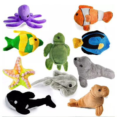 Wholesale Cute Soft Toys Ten Species Marine Creatures Turtles More Marine Animal Stuffed Animals