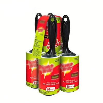 Economy Value Pack of 5 Rollers 80 Sheets Each Lint Roller