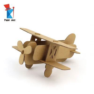 Hot Selling 3D Toy Paper Airplane Model Cardboard Puzzle Assembly Game Other Educational Toys 3D Diy Cardboard Puzzle