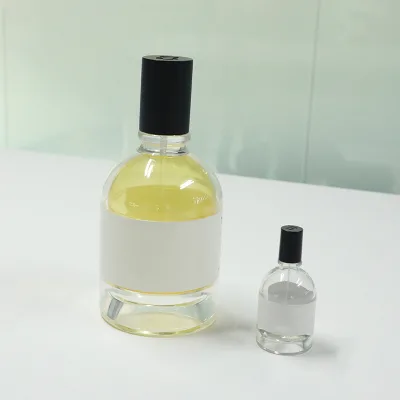 Wholesale Customized Eco-Friendly Luxury Clear Round Perfume Bottles Gold Silver Spray for Retail Shops