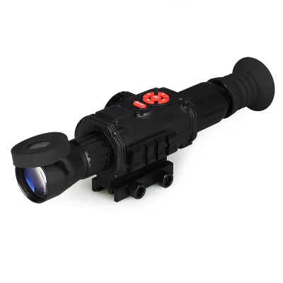 2024 New HK27-0030 Dual Use Tactical Thermal Night Scope Sight 4X for Hunting with Red Illuminator HD Night Vision Scope