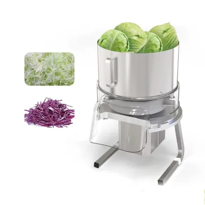 Commercial Automatic Motorized Cabbage Shredder Vegetable Chopper Stainless Steel Cutting Machine for Restaurant Use