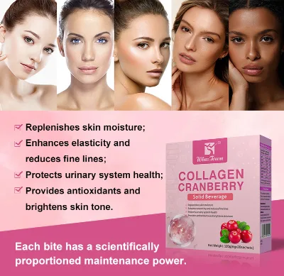 Y42 Winstown OEM Beauty Collagen Cranberry Solid Beverage 20sachets Skin Whitening Health Supplement Cranberry Collagen Powder